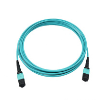 High quality fast delivery optic fiber patchcord OM3 12 core female MTP/MPO patch cord